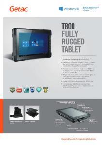 Tablette PC tout terrain RTC-T800-G2