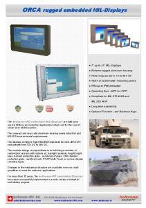 Brochure ORCA rugged embedded MIL-Displays 35-2015