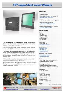 Brochure 19 rugged Rack mount Displays