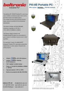 PXI-18S Transportable Durci - Beltronic
